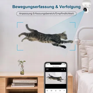 LITTLE ELF 2K Binnencamera Babyfoon 360 WiFi Audio Nachtzicht Alexa — miniatuur 4