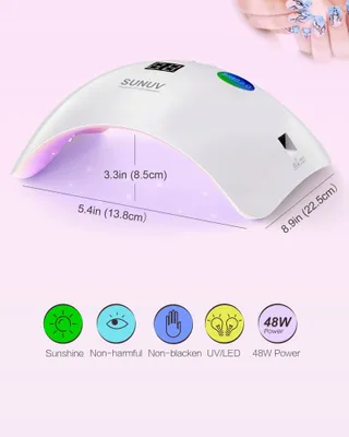 SUNUV UV LED Nagellamp met Timer en Sensor — miniatuur 3
