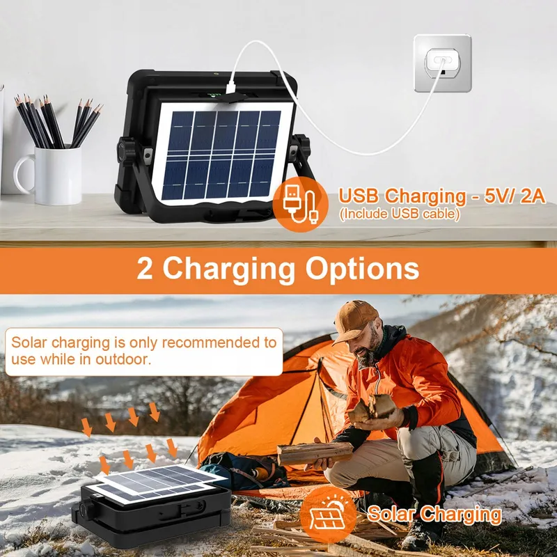 ERAY 150W LED Bouwlamp Solar Accu Met Afstandsbediening — foto 3