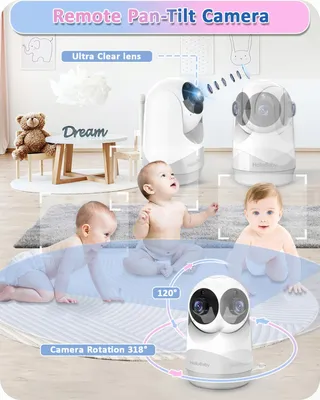 HELLOBABY Babyfoon met Camera 29u Batterij 2-Weg Audio — miniatuur 6