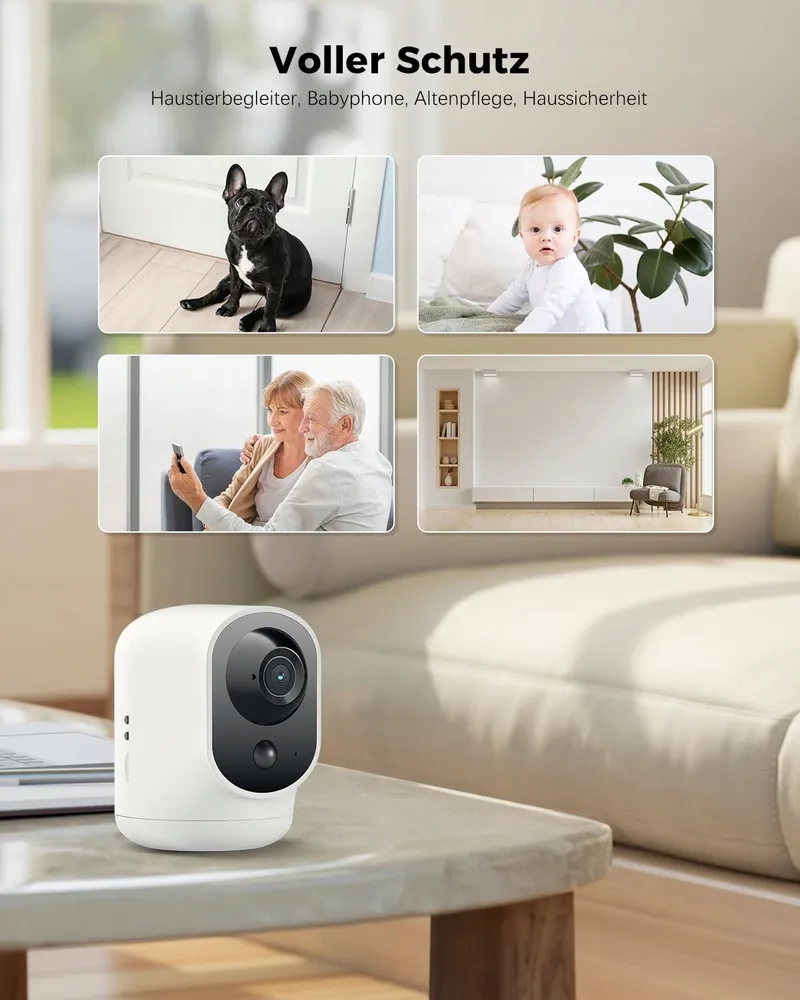 COCOCAM Binnencamera 2K WiFi 5200mAh Alexa PIR AI — foto 9