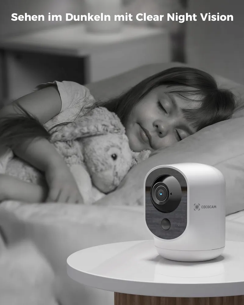 COCOCAM Binnencamera 2K WiFi 5200mAh Alexa PIR AI — foto 6