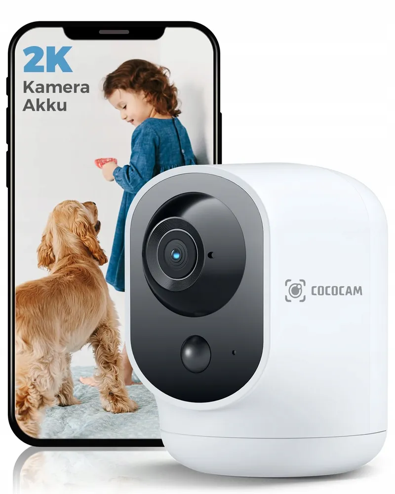 COCOCAM Binnencamera 2K WiFi 5200mAh Alexa PIR AI — foto 1