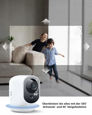 COCOCAM Binnencamera 2K WiFi 5200mAh Alexa PIR AI — miniatuur 3