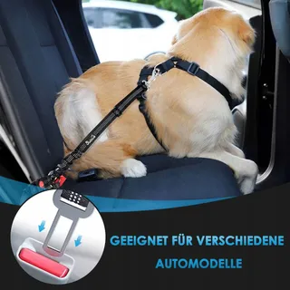 SLOWTON Veiligheidsgordel Hond Verstelbaar Reflecterend Hoofdsteun — miniatuur 6