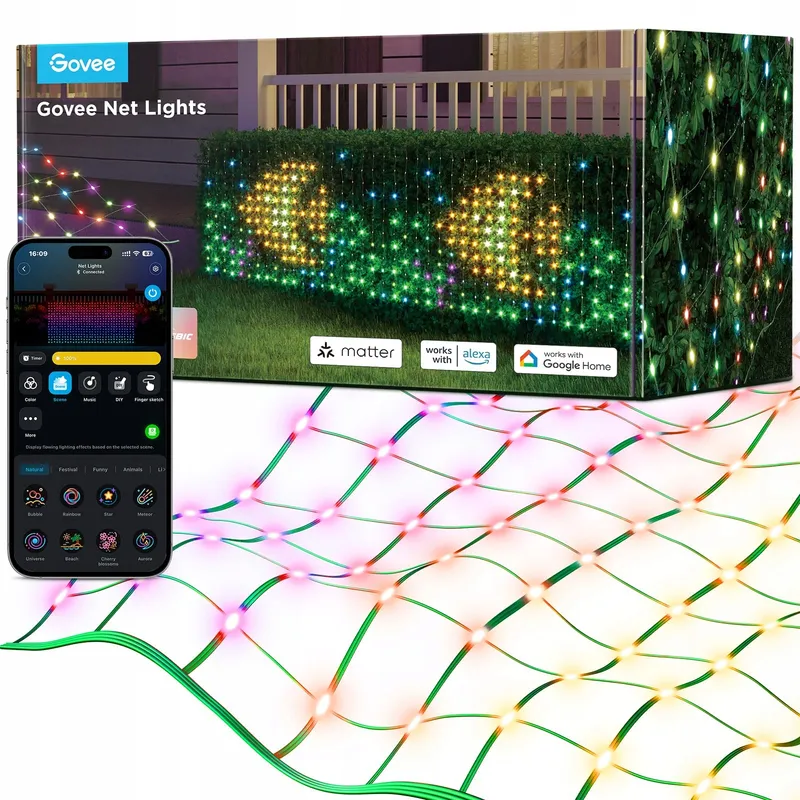 GOVEE Smart Lichternet LED 480 Buiten IP65 Alexa Halloween — foto 1