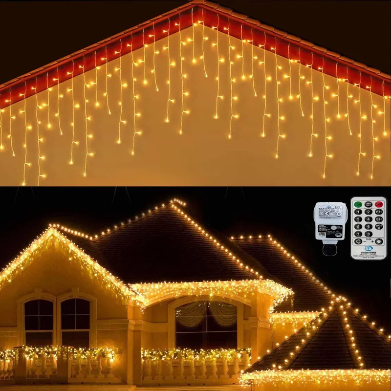 CERIAL Lichtgordijn 20M 540LED Buiten Kerst Warmwit — foto 1
