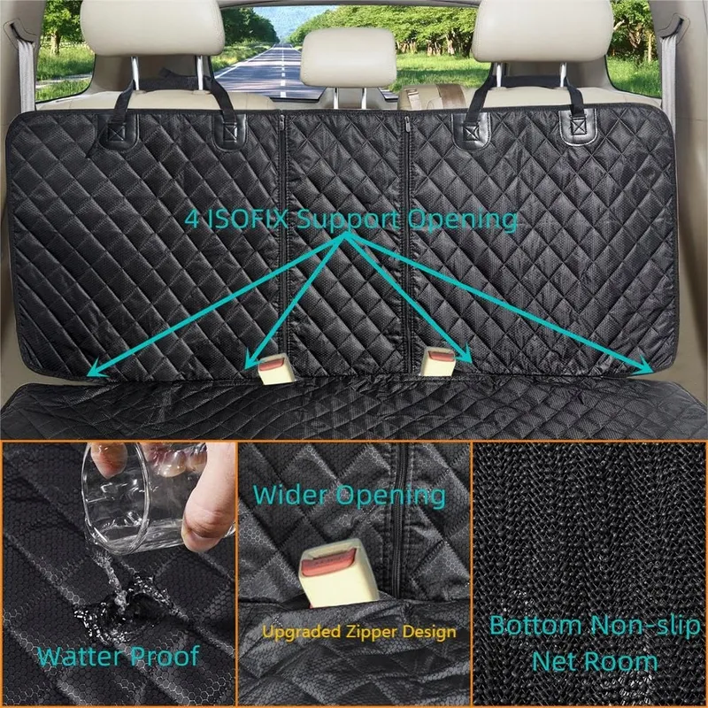 ANOSOSPECIAL Waterdichte Hondenmat Achterbank ISOFIX Auto — foto 4