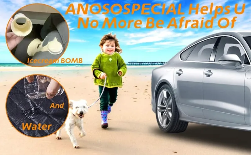 ANOSOSPECIAL Waterdichte Hondenmat Achterbank ISOFIX Auto — foto 5