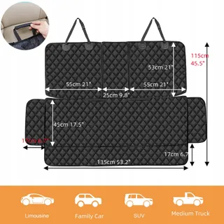 ANOSOSPECIAL Waterdichte Hondenmat Achterbank ISOFIX Auto — miniatuur 2