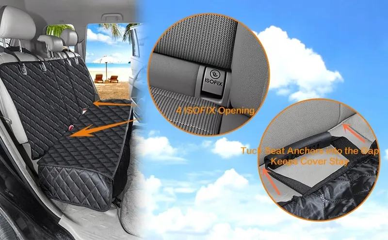 ANOSOSPECIAL Waterdichte Hondenmat Achterbank ISOFIX Auto — foto 6