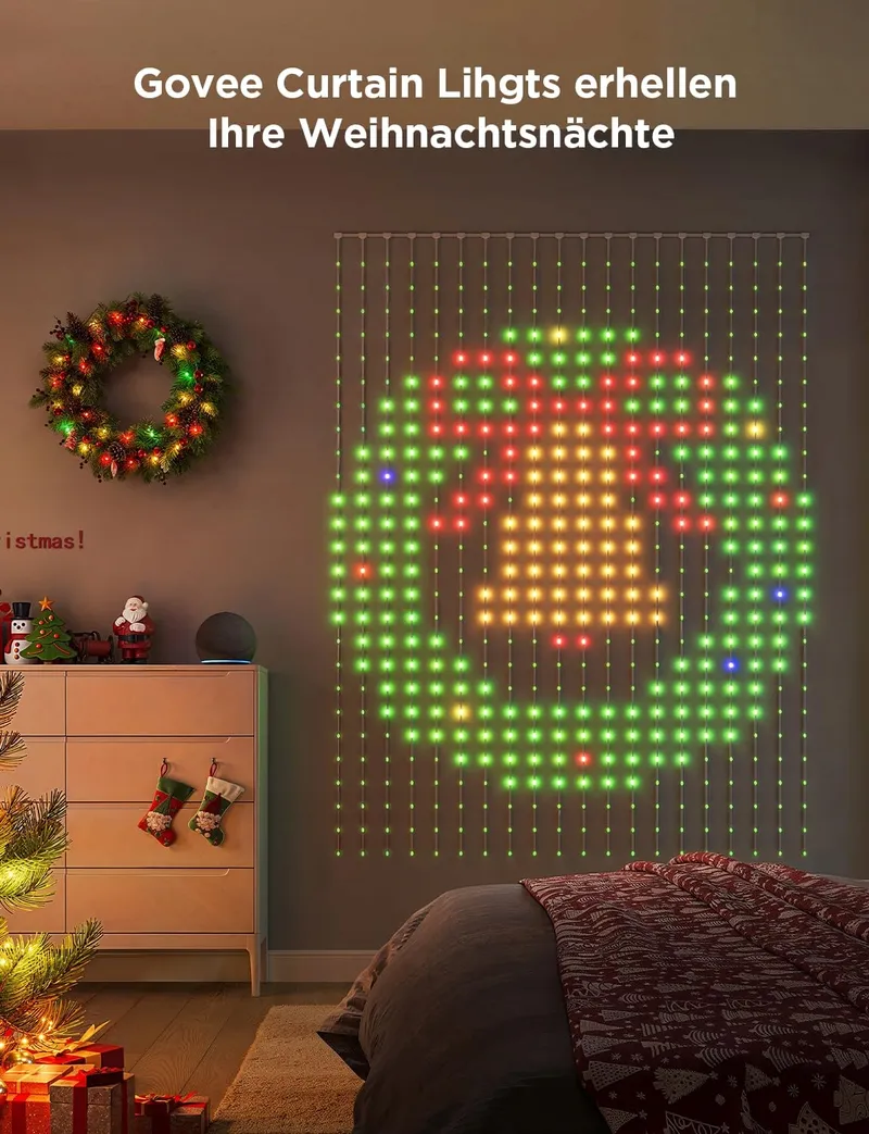 GOVEE Smart LED Gordijn 3x2m RGBIC IP65 Compatibel Alexa — foto 5