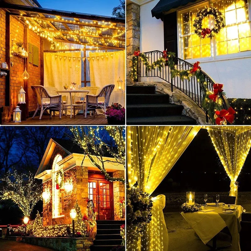 LED Lichtsnoer 100M 1000 LED Kerstboom Waterdicht Warm Wit — foto 7