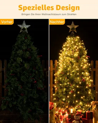 OLLNY Kerstverlichting Lichtsnoer Buiten Binnen 2,5m 400 LED — miniatuur 6