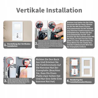 LIAONFOY Lichtschakelaar USB C Snelladen Wit 100-240V — miniatuur 7