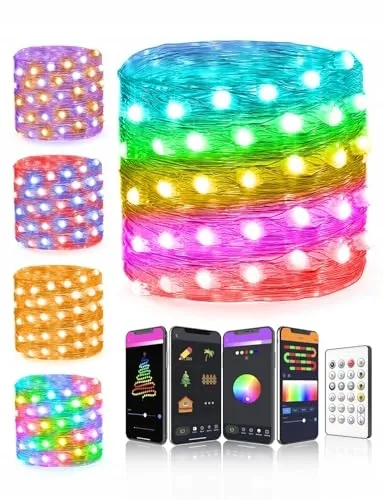LED Kerstverlichting 200M 2000 LED Waterdicht 8 Modi Warmwit — foto 10