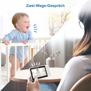 VTECH VM924 Babyfoon Camera 5 Inch 31u Batterij HD Nachtzicht — miniatuur 1