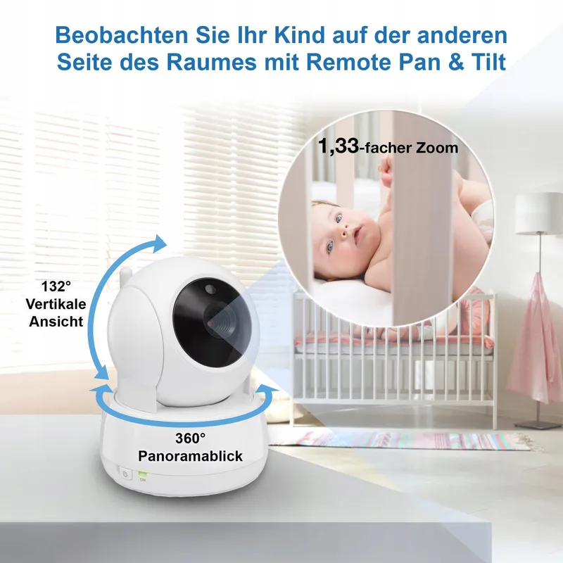 VTECH VM924 Babyfoon Camera 5 Inch 31u Batterij HD Nachtzicht — foto 5