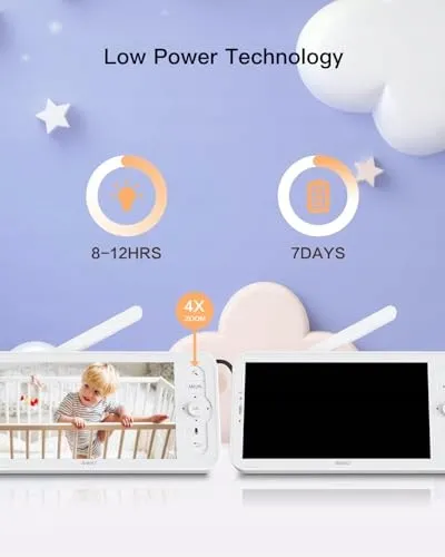 ARENTI Babyfoon Camera 2K 5 Inch WiFi PTZ 355 Temperatuursensor IR — foto 4