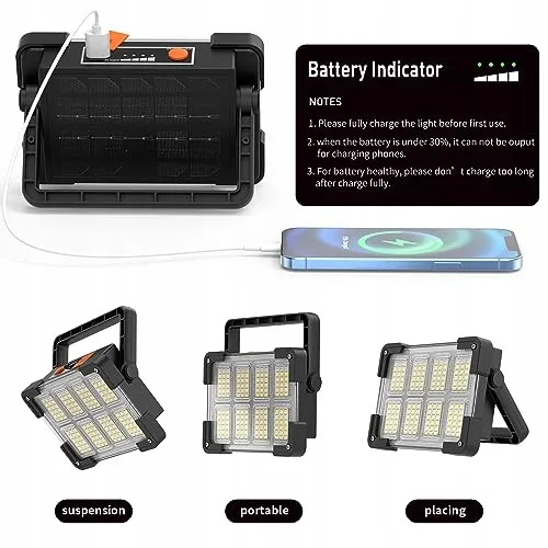 OHAYORI Oplaadbare LED Werklamp Camping USB Powerbank Tuin — foto 3