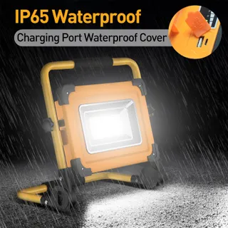 Solar LED Werklamp Oplaadbaar 120 LED USB 4 Standen Waterdicht — miniatuur 6
