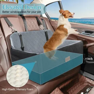 K9 Autostoel Honden Middelgroot Groot Afneembaar Wasbaar — miniatuur 2