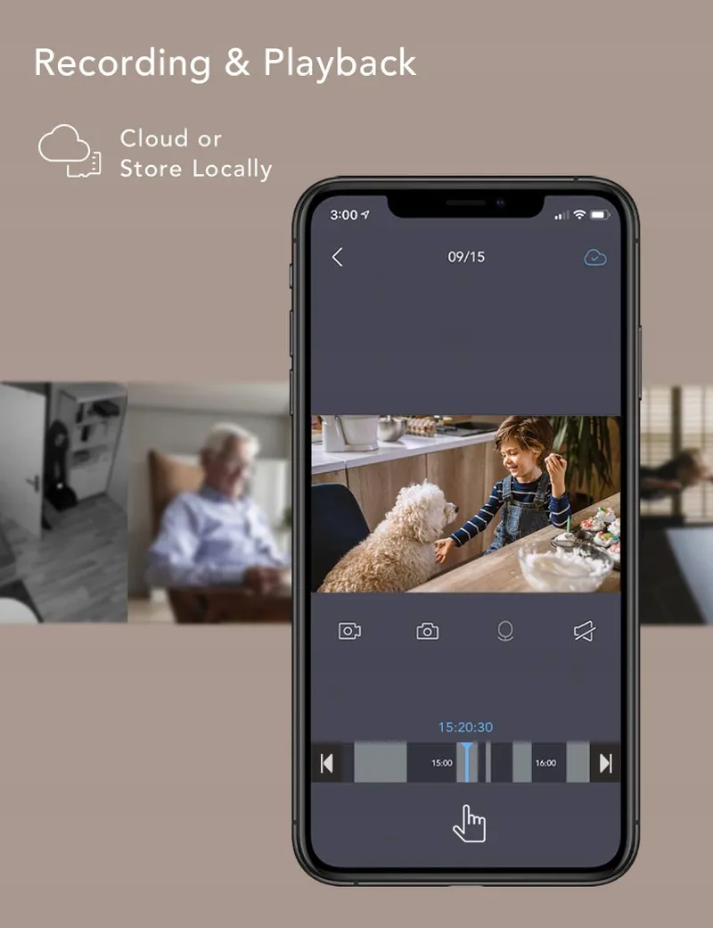 NOOIE Babyfooncamera 360 WiFi 1080P HD Nachtzicht Alexa — foto 7