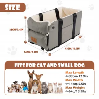 PETCOMFORT Autostoel Honden Katten Tot 6kg Reizen — miniatuur 3