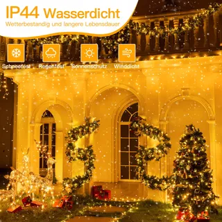 OLLNY Waterdichte Kerstverlichting 8 Standen 80M 800 LED — miniatuur 4