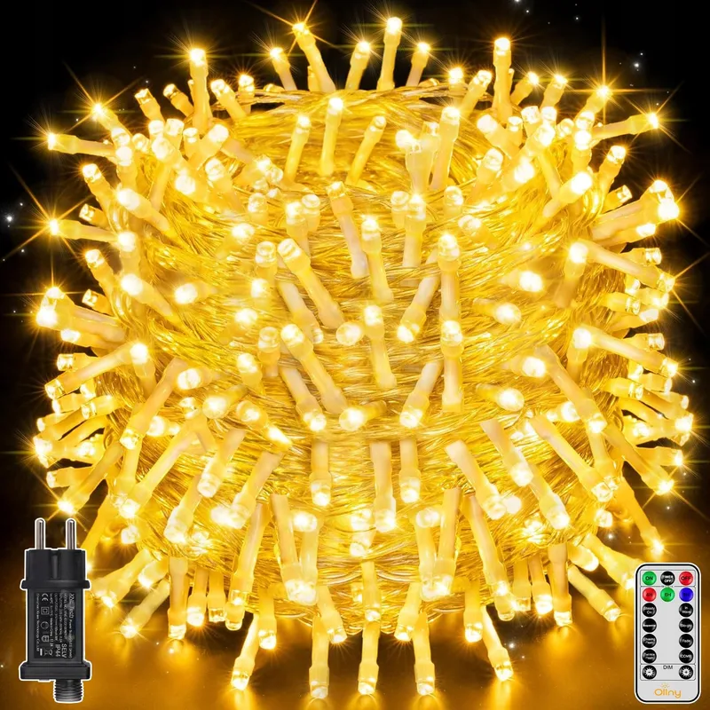 OLLNY Waterdichte Kerstverlichting 8 Standen 80M 800 LED — foto 1