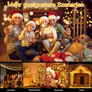 OLLNY Waterdichte Kerstverlichting 8 Standen 80M 800 LED — miniatuur 6
