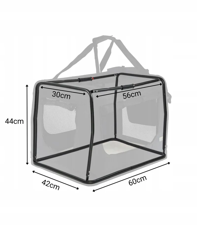 LIONTO Opvouwbare Transportbox Honden Katten tot 12kg Reizen Auto — foto 10