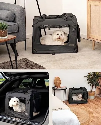 LIONTO Opvouwbare Transportbox Honden Katten tot 12kg Reizen Auto — foto 3