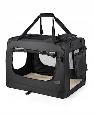 LIONTO Opvouwbare Transportbox Honden Katten tot 12kg Reizen Auto — miniatuur 2
