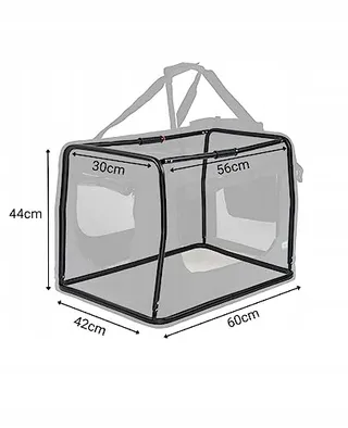 LIONTO Opvouwbare Transportbox Honden Katten tot 12kg Reizen Auto — miniatuur 5
