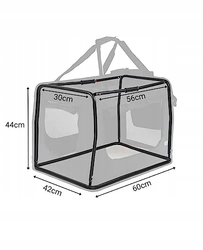 LIONTO Opvouwbare Transportbox Honden Katten tot 12kg Reizen Auto — foto 5
