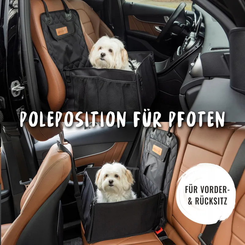 RUDELKÖNIG Waterafstotend Hondenzitje Achterbank Auto — foto 3