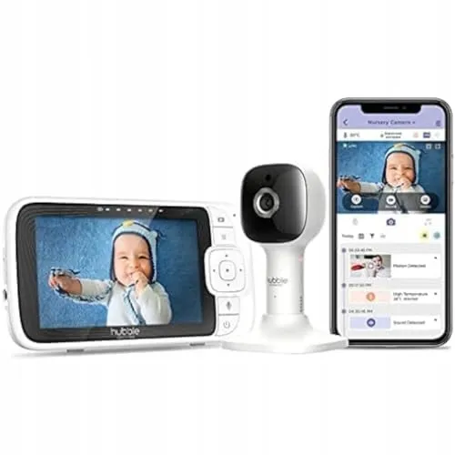HUBBLE CONNECTED Babyfoon 5 Inch Camera 2-weg Communicatie Nacht — foto 2