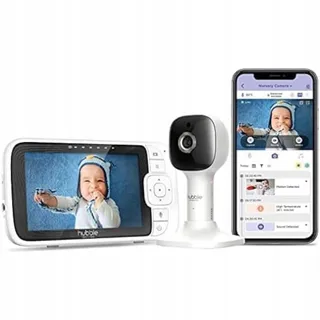 HUBBLE CONNECTED Babyfoon 5 Inch Camera 2-weg Communicatie Nacht — miniatuur 1