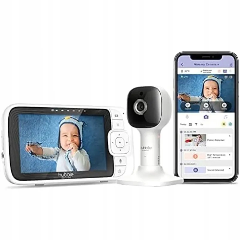 HUBBLE CONNECTED Babyfoon 5 Inch Camera 2-weg Communicatie Nacht — foto 1