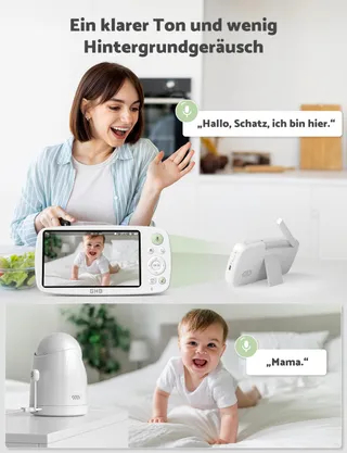GHB Babyfoon Camera 5 Inch HD 1080P 4000mAh VOX 4xZoom 300m — miniatuur 7