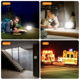 OHAYORI LED Schijnwerper Solar Draagbaar Accu Camping Lamp — miniatuur 7