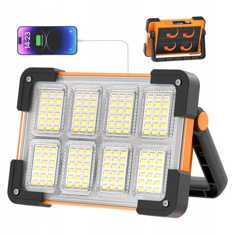 OHAYORI LED Schijnwerper Solar Draagbaar Accu Camping Lamp — foto 8
