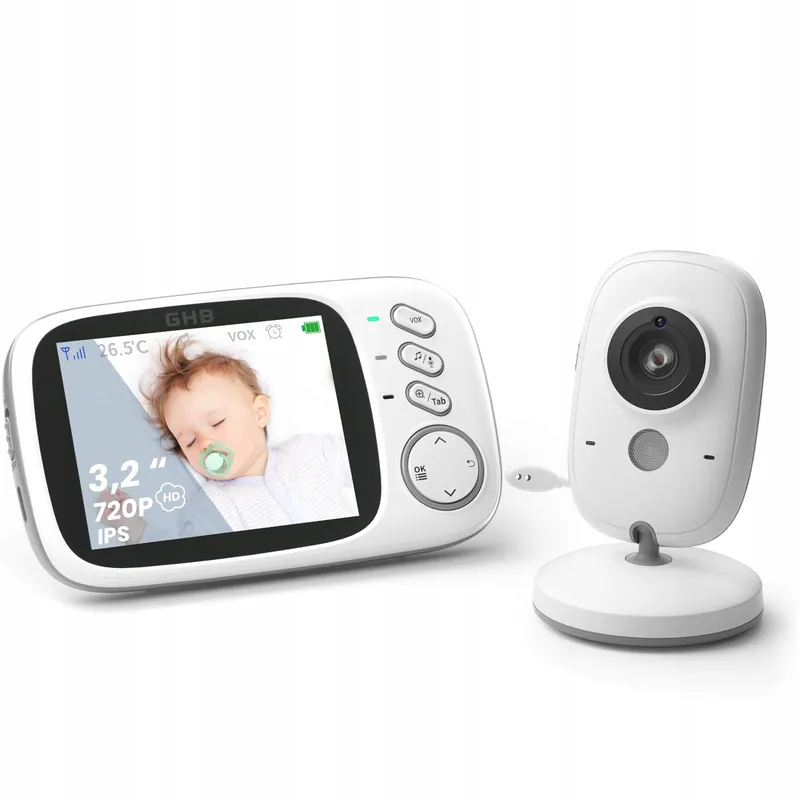 GHB Babyfoon Camera LCD 3.2 Inch VOX Modus 2-weg Communicatie — foto 2