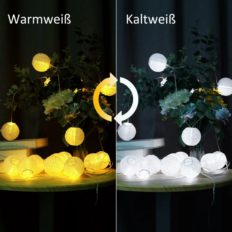 STARRYEVER LED Lichtsnoer 12M 11 Modi Afstandsbediening Patio Balkon Tuin — foto 6