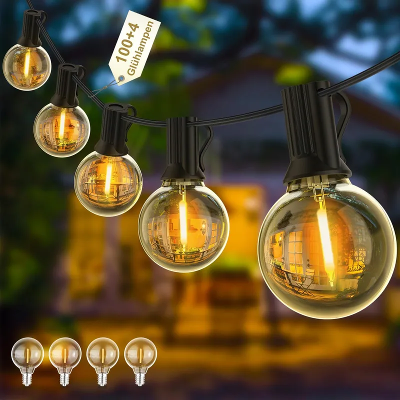YUUSEI LED Tuinverlichting Lichtsnoer 60M IP45 Waterdicht — foto 1