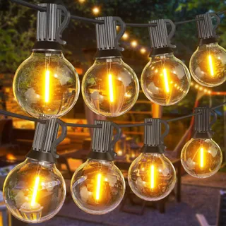 SUWIN LED Lichtsnoer Buiten 18m Warmwit Waterdicht Balkon — miniatuur 1