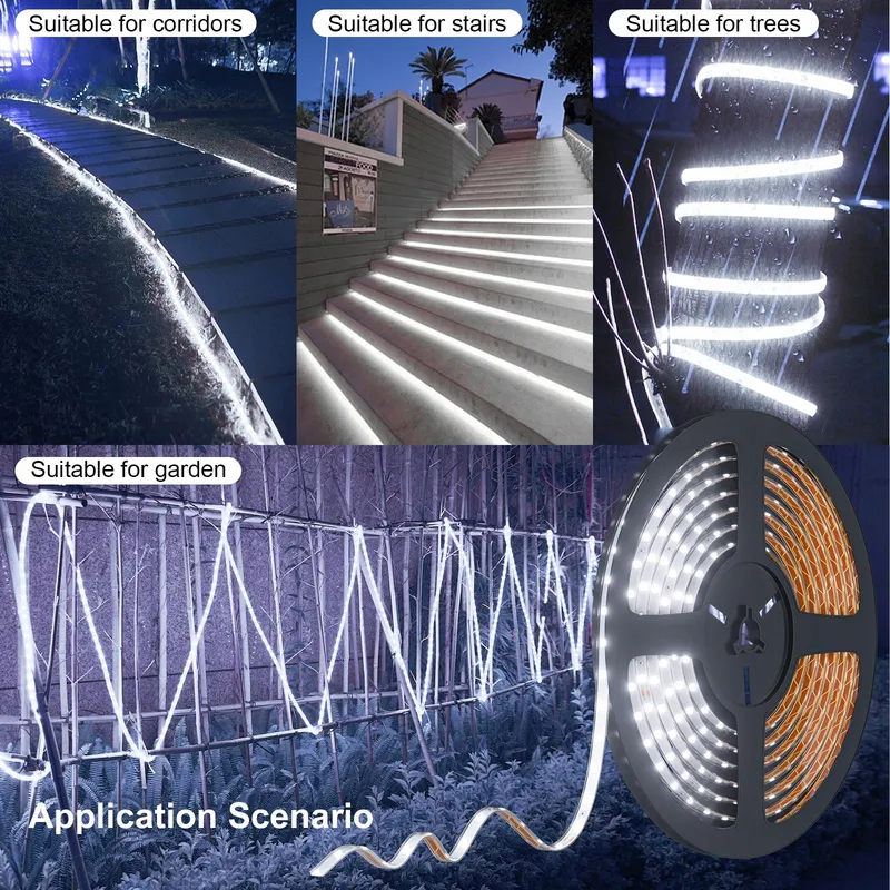MIWATT LED Strip 10M IP67 Waterdicht 560 LED Koud Wit Tuin Zwembad — foto 9