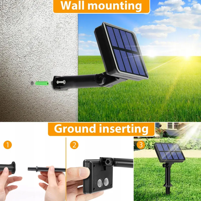 LITOGO Solar Lichtsnoer 12M 120LED Waterdicht Buiten Balkon — foto 8