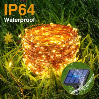 LITOGO Solar Lichtsnoer 12M 120LED Waterdicht Buiten Balkon — miniatuur 4
